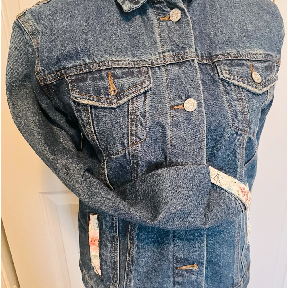 Thrifted jacket upcycled